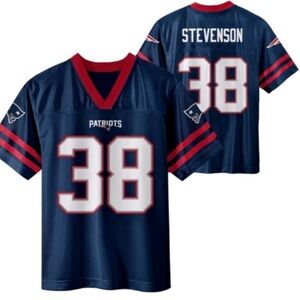NFL New England Patriots Youth Short Sleeve Jersey Stevenson NEW with Tags
